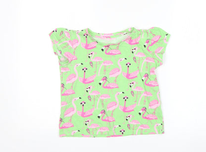St Bernard Girls Multicoloured Animal Print  Basic T-Shirt Size 7-8 Years