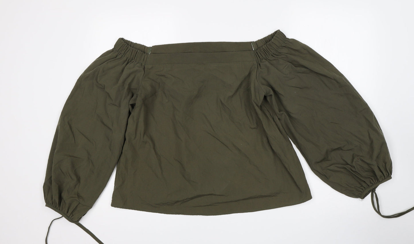 Womens UK Size L Vera & Lucy Green Basic Blouse