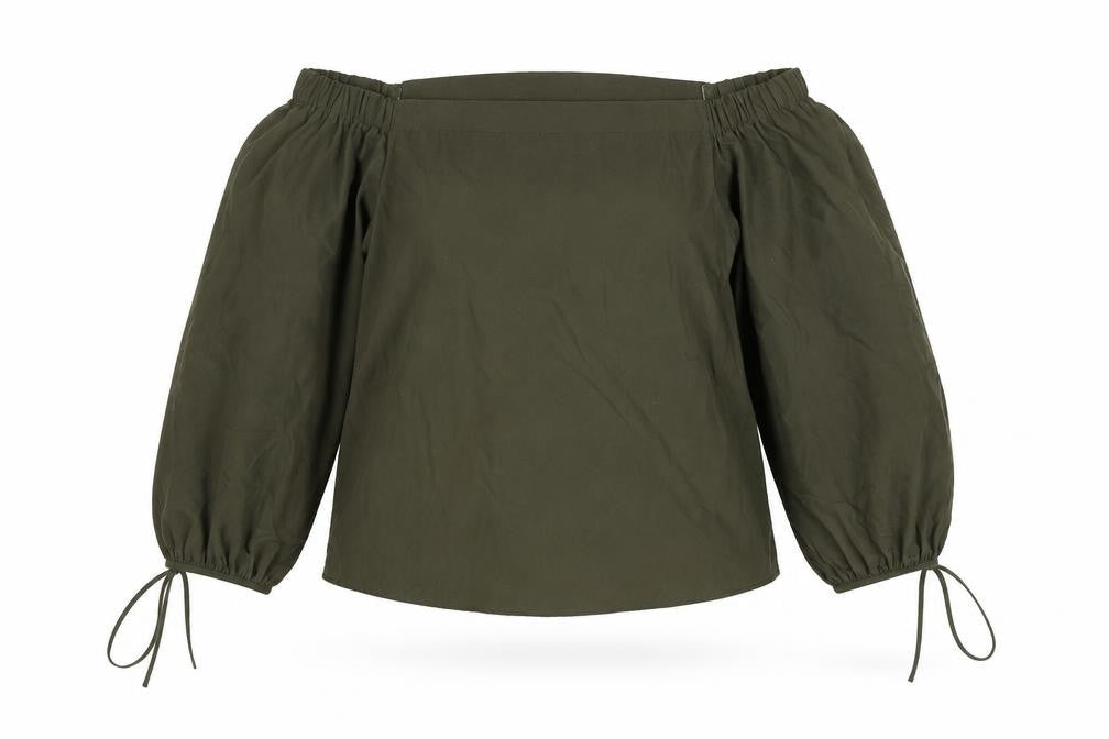 Womens UK Size L Vera & Lucy Green Basic Blouse