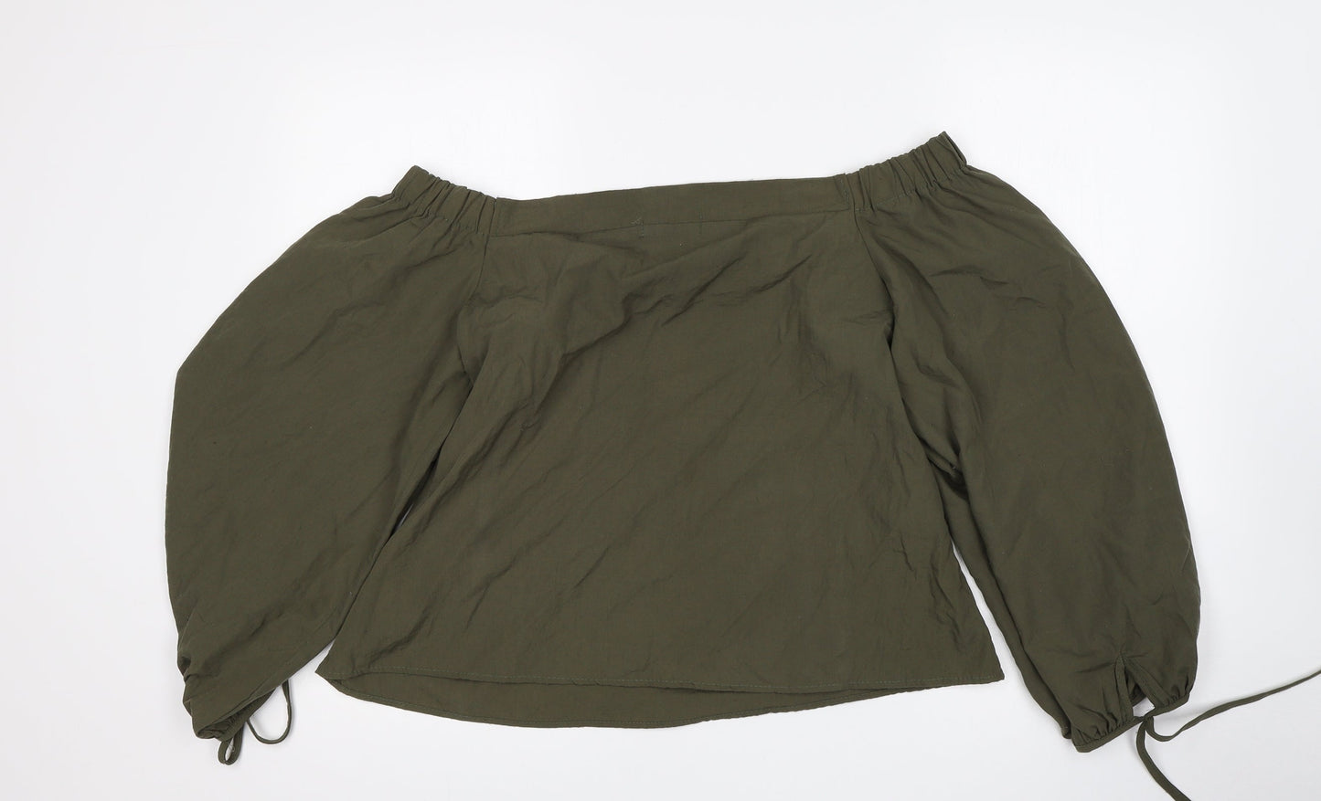 Womens UK Size L Vera & Lucy Green Basic Blouse