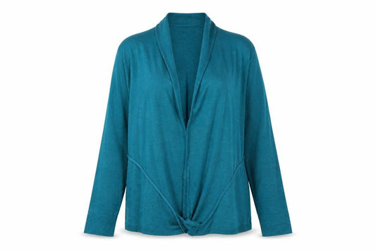 Womens UK Size S ELVI Green Cardigan Jumper