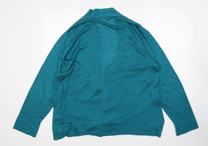 Womens UK Size S ELVI Green Cardigan Jumper