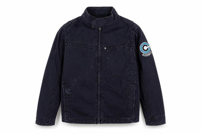 Front view of Preworn boys’ blue jacket, size 9, years