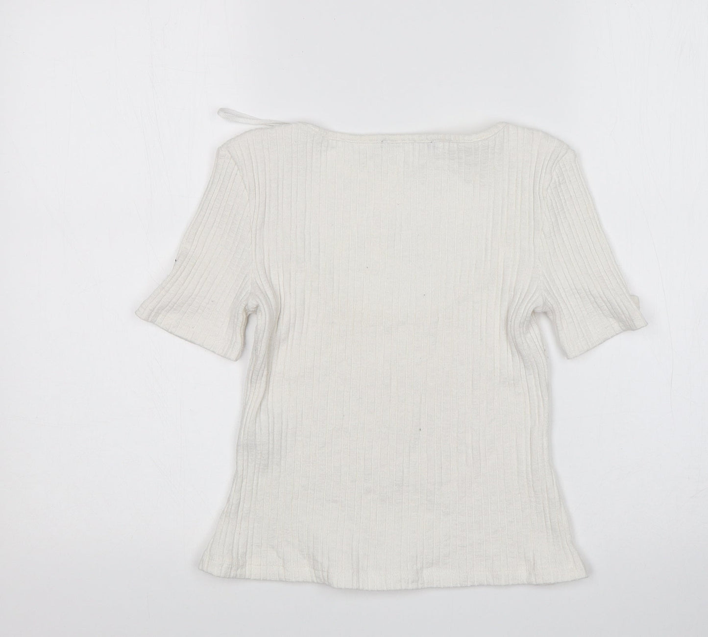 Womens UK Size S Zara White Pullover Jumper