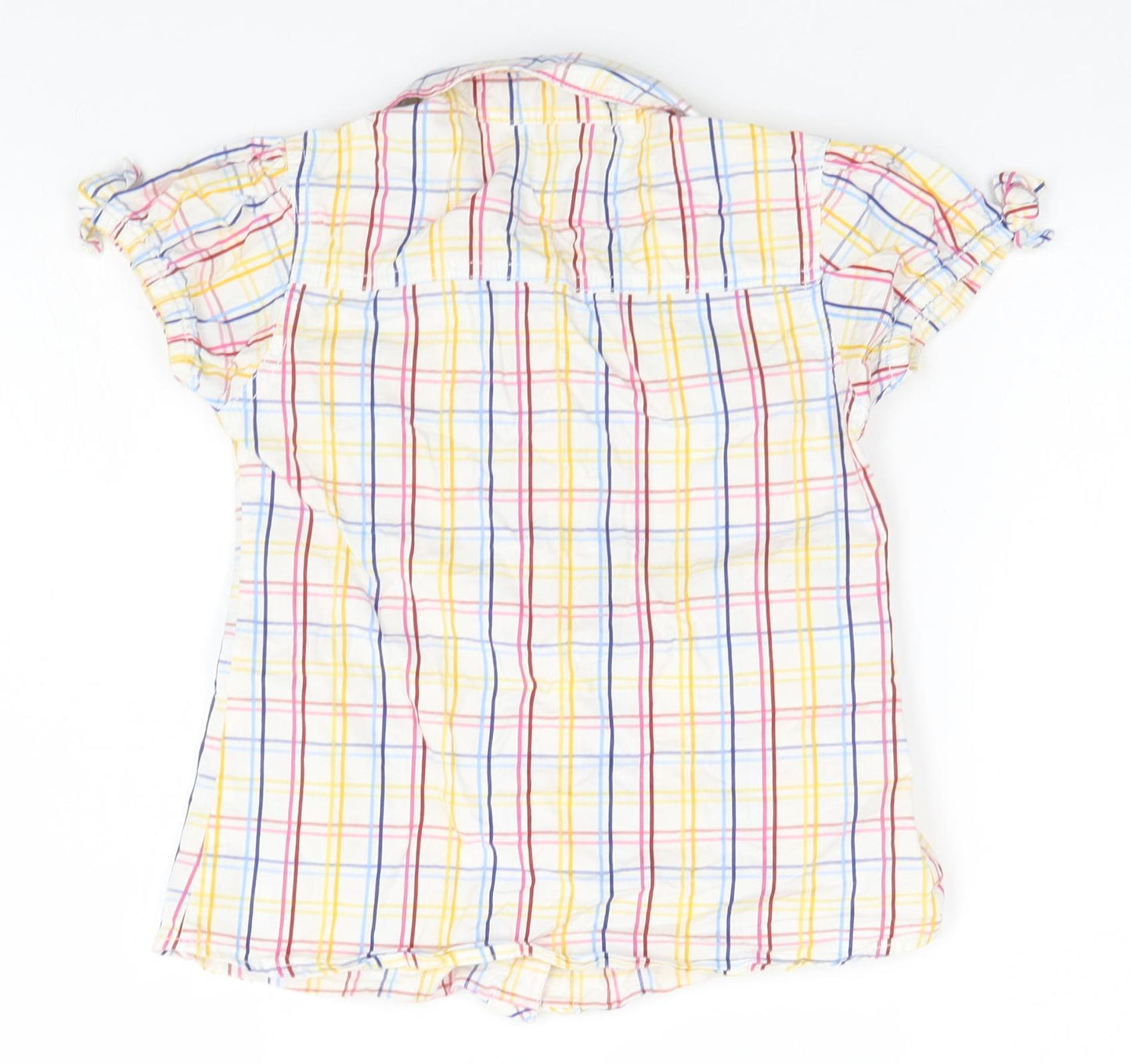 NEXT Girls Multicoloured Plaid  Basic Button-Up