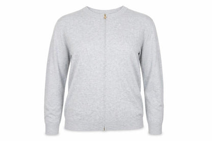 Womens UK Size 8 South Grey Full Zip Jumper