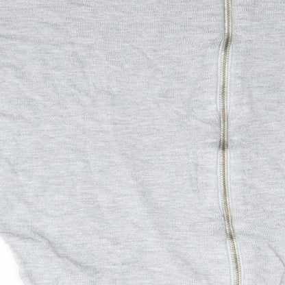 Womens UK Size 8 South Grey Full Zip Jumper