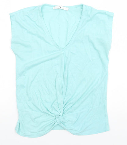 Very Womens Green   Basic T-Shirt Size 8
