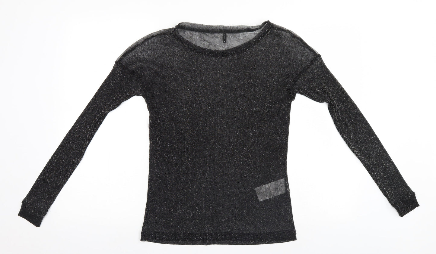 Womens UK Size M Only Black Basic Blouse