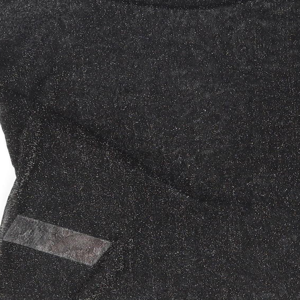 Womens UK Size M Only Black Basic Blouse
