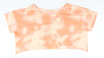 Womens UK Size 10 NEXT Orange Basic T-Shirt