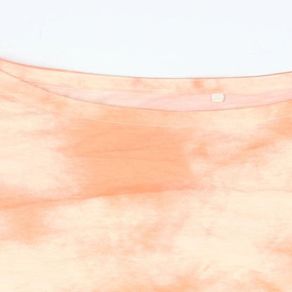 Womens UK Size 10 NEXT Orange Basic T-Shirt