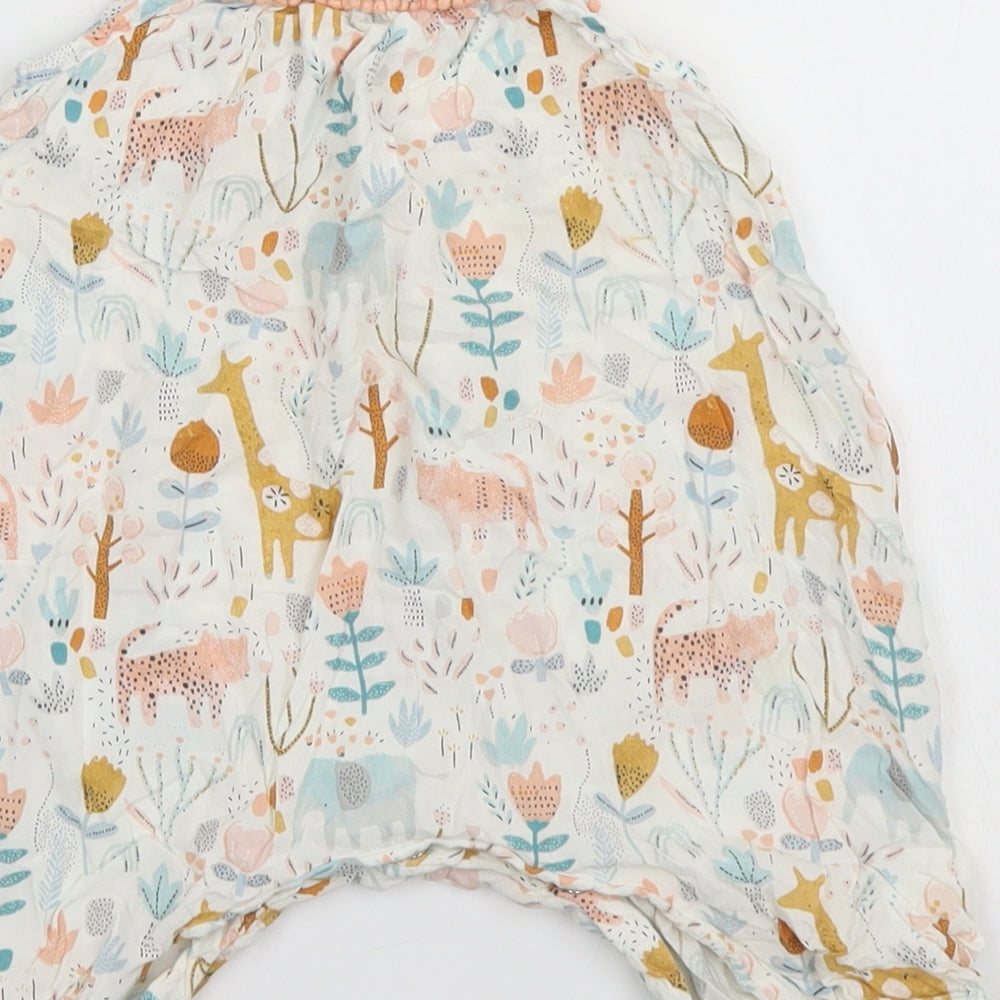TU Baby White Geometric  Babygrow One-Piece Size 3-6 Months