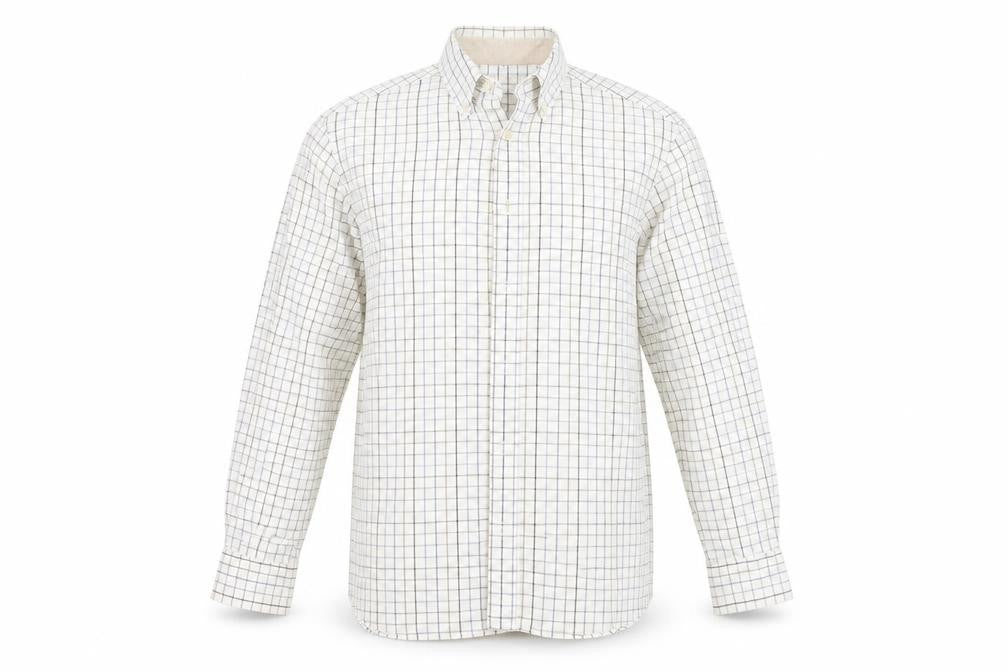 Mens UK Size M Blue Harbour White  Button-Up Long Sleeve Casual Shirt
