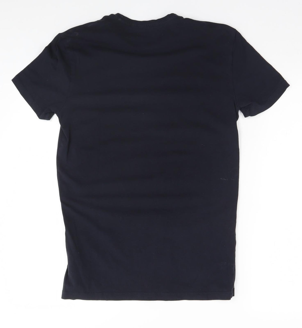 Back view of Antony Morato women’s blue basic t-shirt, size S