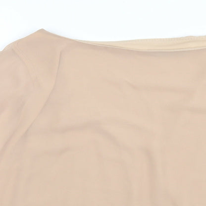 Womens UK Size 6 Wallis Brown Basic T-Shirt