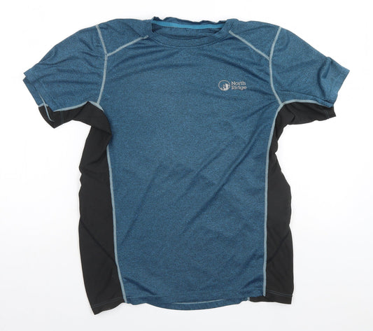 North Ridge Mens Blue   Basic T-Shirt