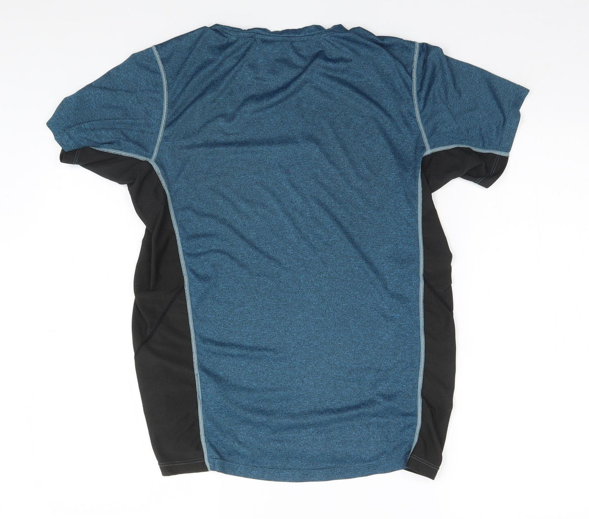 Back view of North Ridge men’s blue basic t-shirt