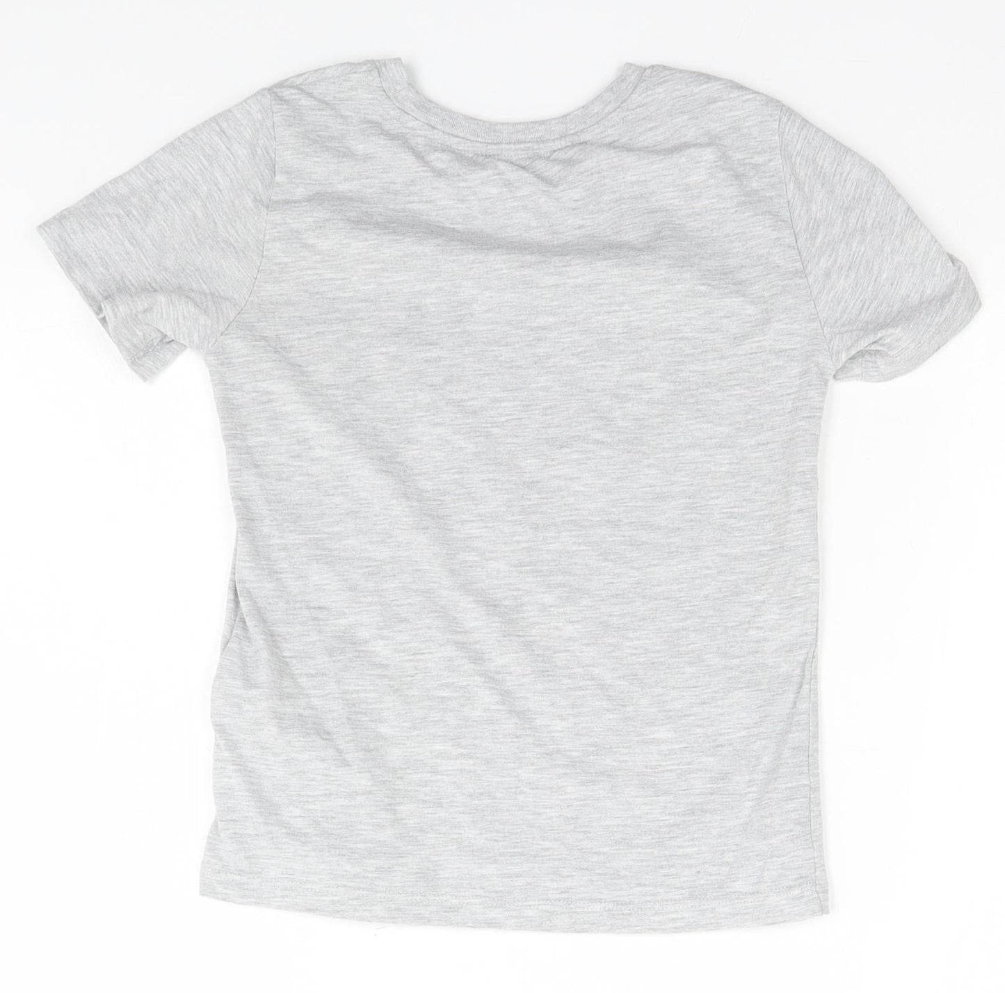 H&M Girls Grey   Basic T-Shirt Size 7-8 Years  - Just Spin, Fidget Spinner