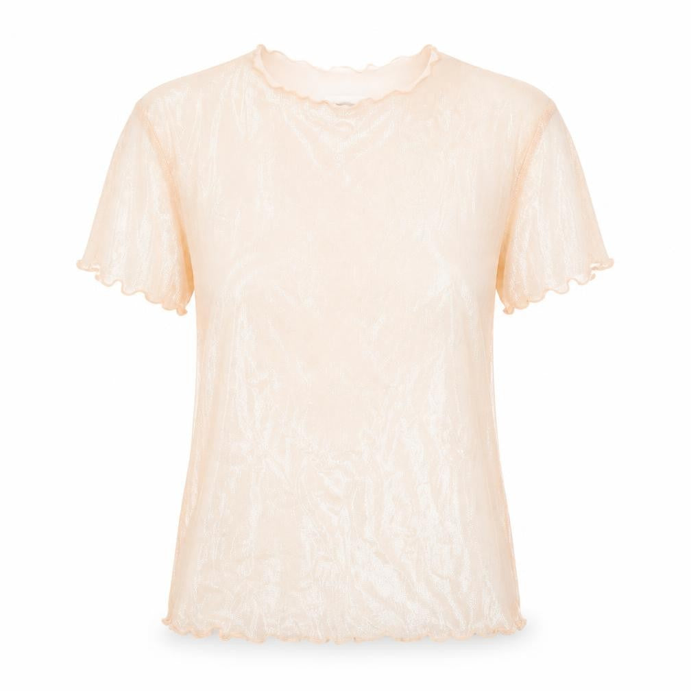 Womens UK Size 6 Topshop Pink Basic T-Shirt