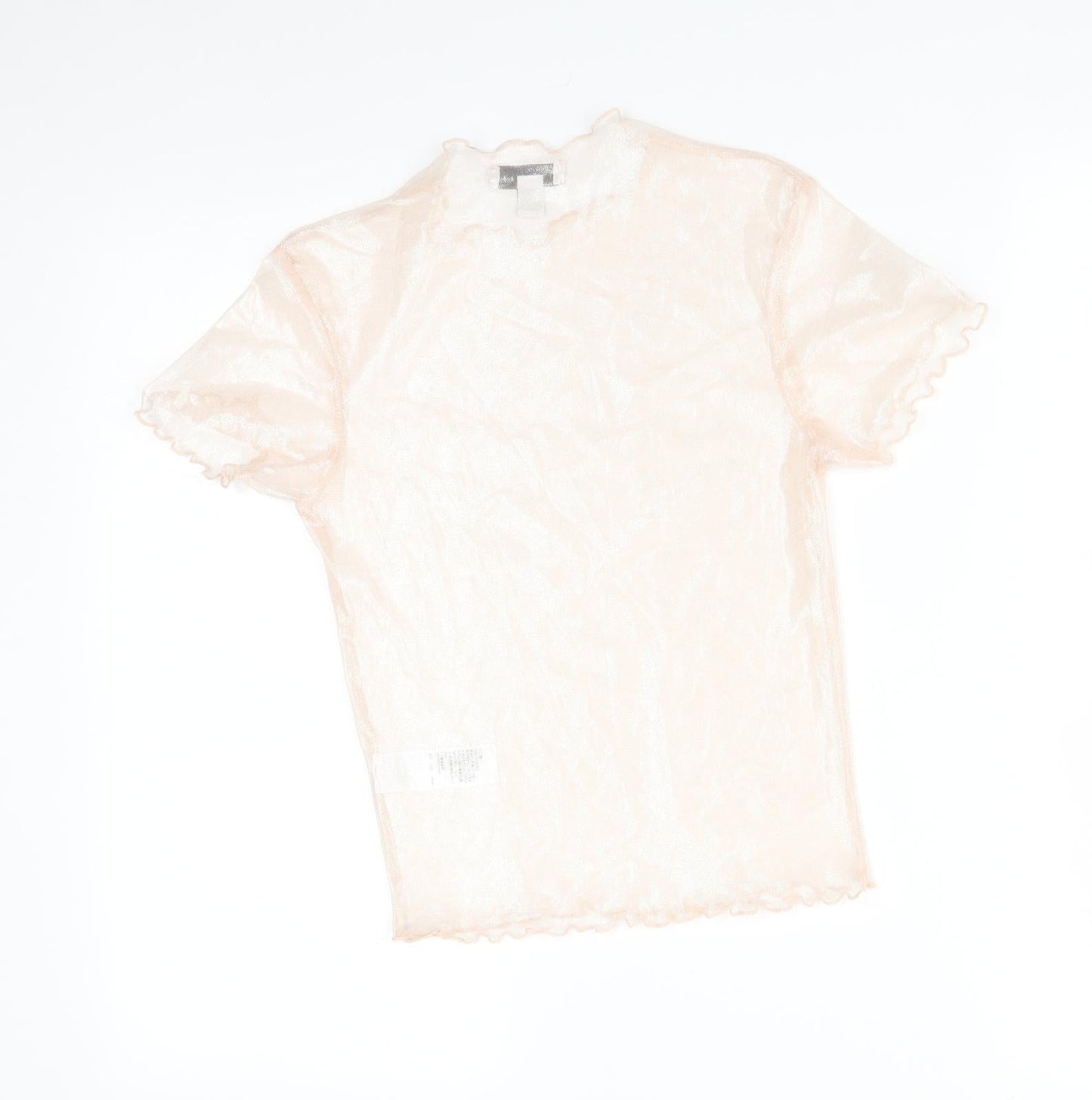Womens UK Size 6 Topshop Pink Basic T-Shirt