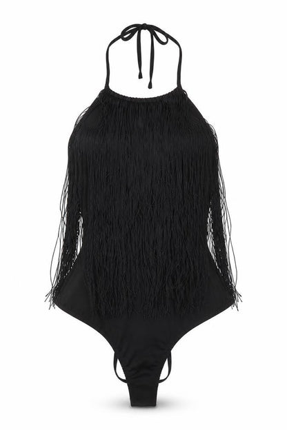 Womens UK Size 4 PRETTYLITTLETHING One-Piece Black Bodysuit