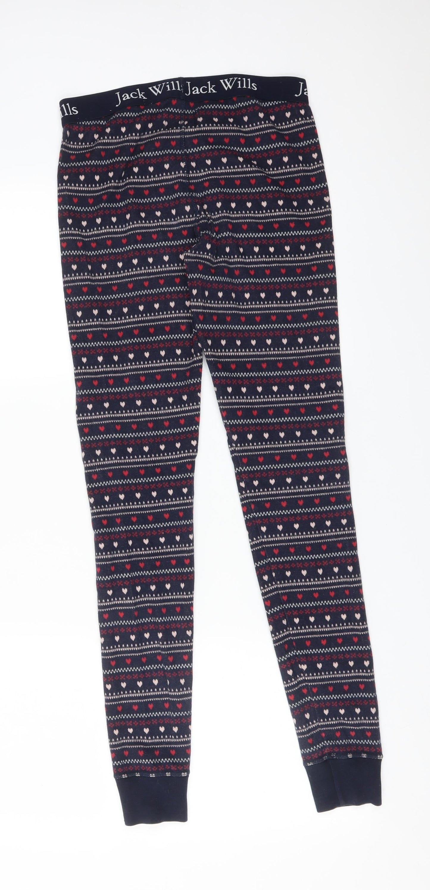 Jack Wills Womens Multicoloured Fair Isle   Pyjama Pants Size 8