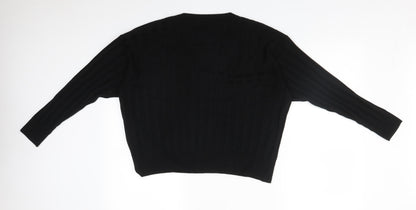 Womens UK Size S Topshop Black Basic T-Shirt