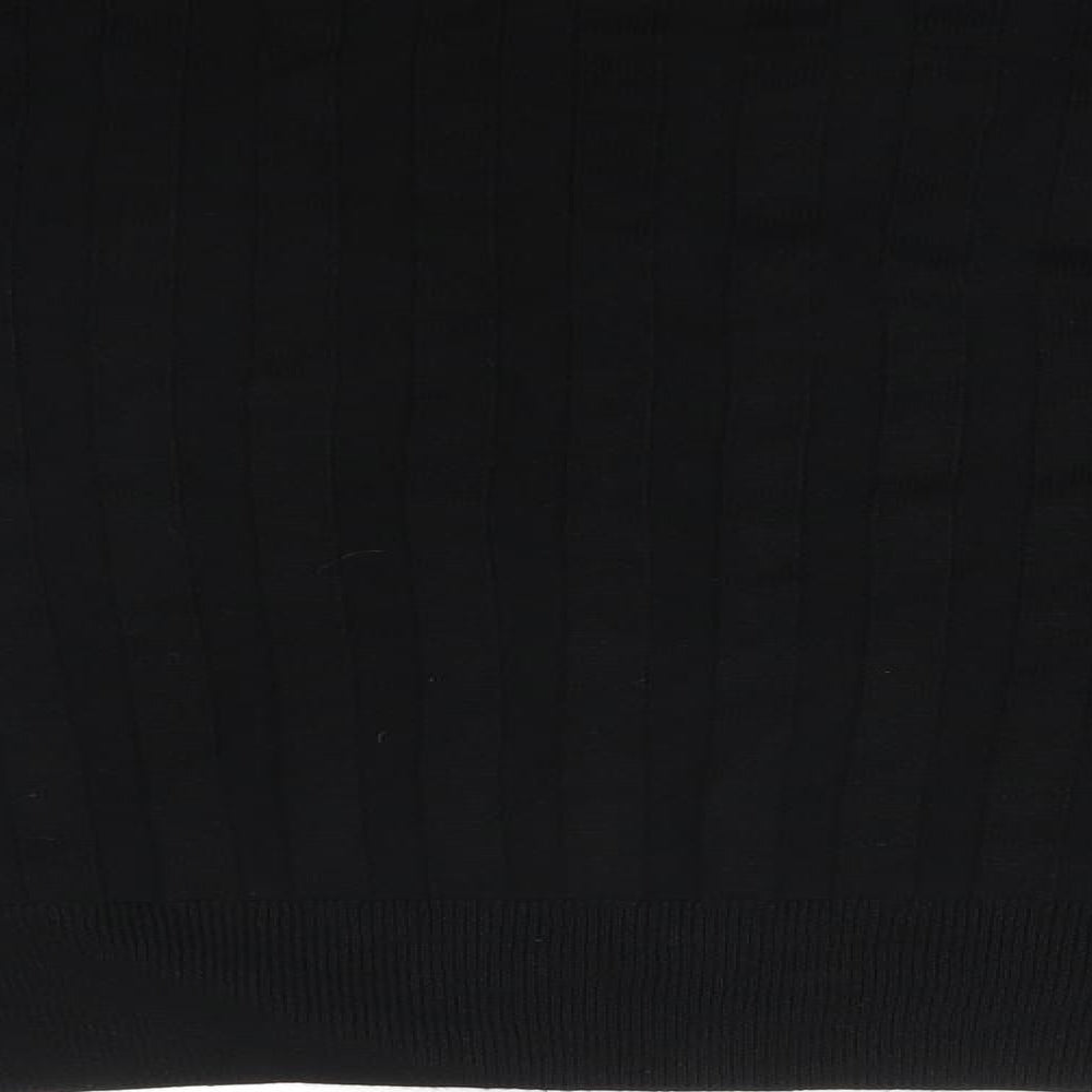 Womens UK Size S Topshop Black Basic T-Shirt