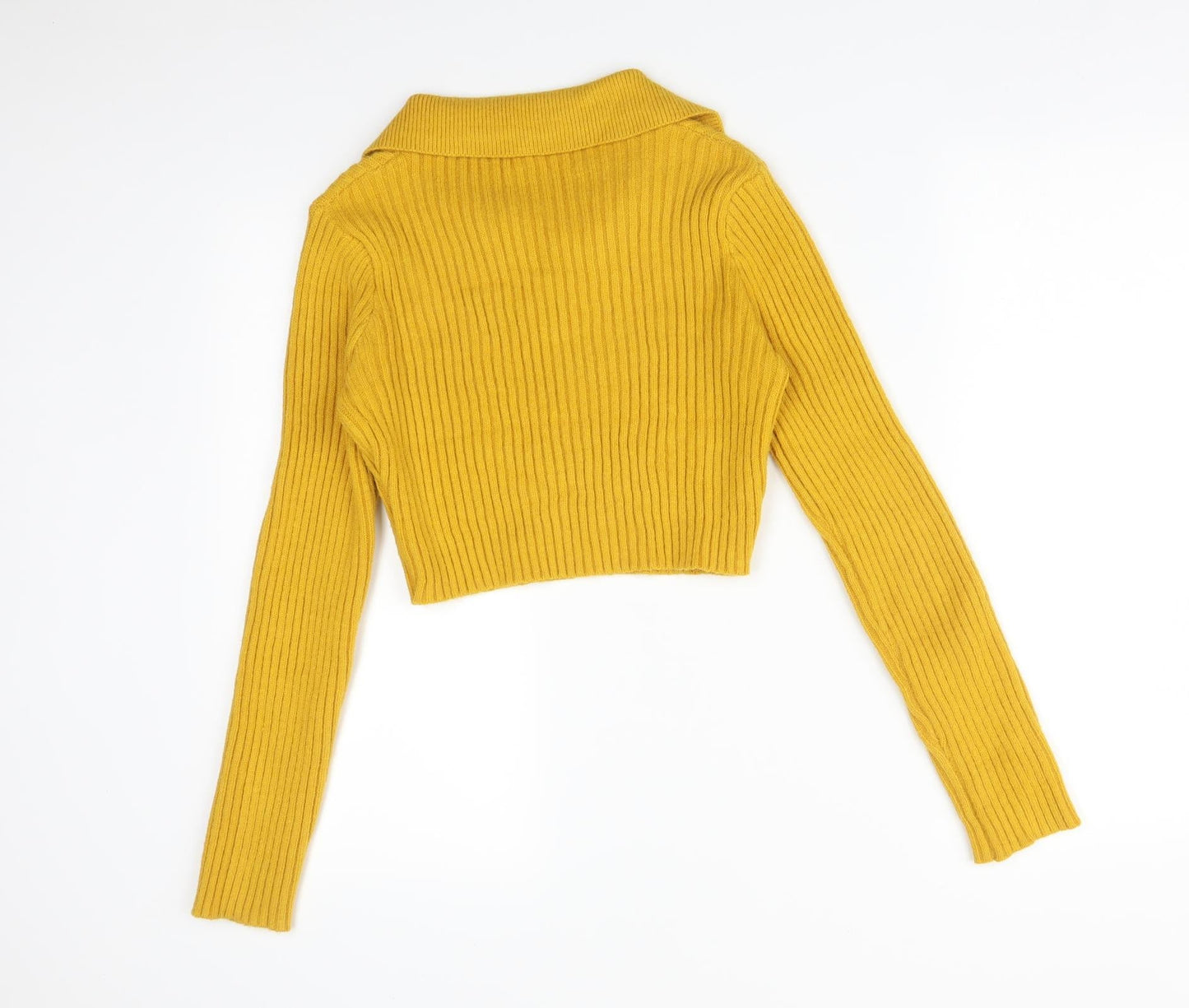 Womens UK Size  Preworn Yellow Basic T-Shirt