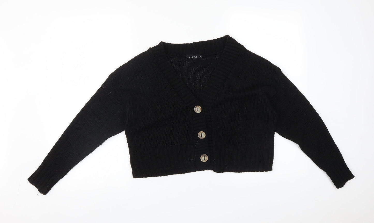 Boohoo Womens Black   Cardigan Jumper Size M