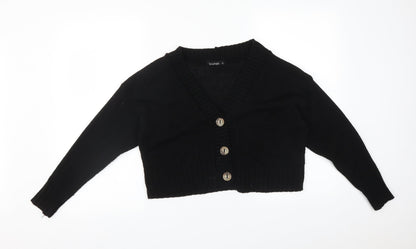 Boohoo Womens Black   Cardigan Jumper Size M
