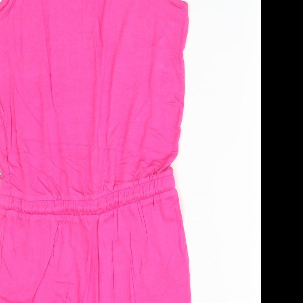 M&S Girls Pink   Playsuit One-Piece Size 10-11 Years