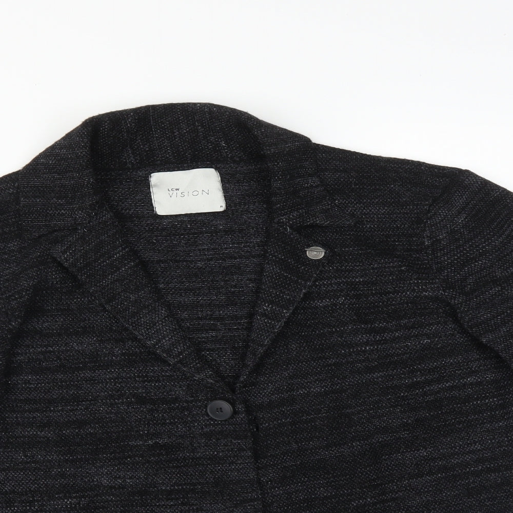 LOW VISION Womens Black   Jacket Blazer Size M