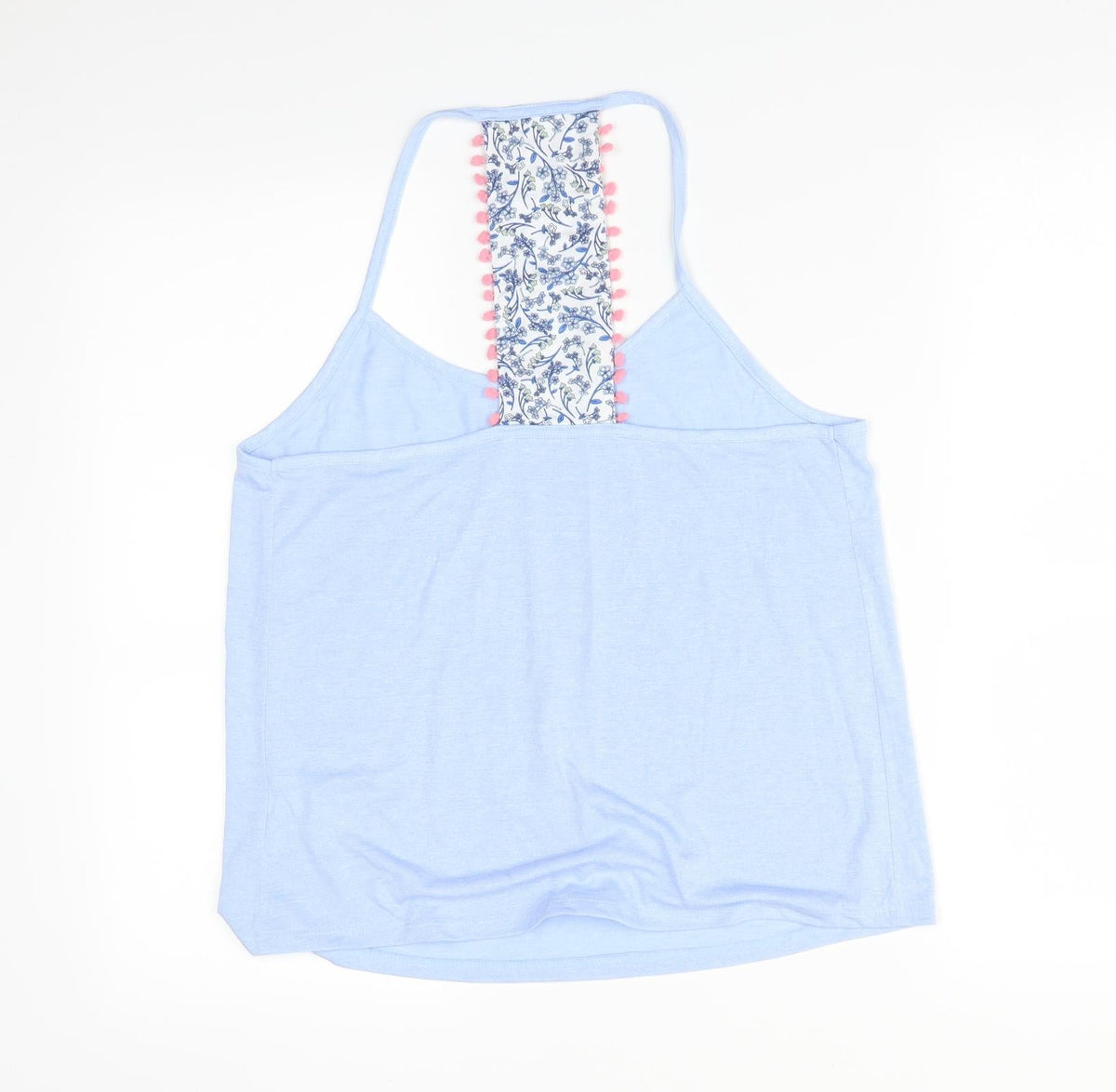 Back view of Matalan women’s blue solid pyjama top, size M