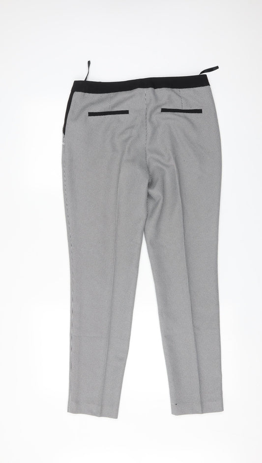 F&F Womens Multicoloured Check  Trousers  Size 10 L28 in