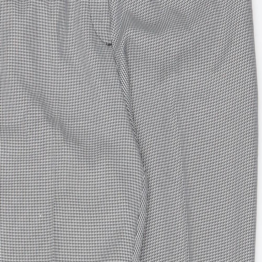 F&F Womens Multicoloured Check  Trousers  Size 10 L28 in