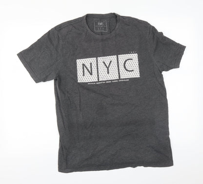 F&F Mens Grey    T-Shirt Size M