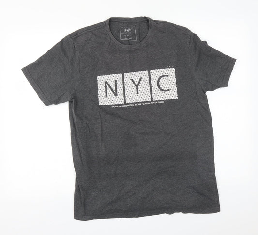 F&F Mens Grey    T-Shirt Size M