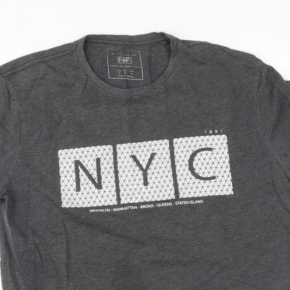 F&F Mens Grey    T-Shirt Size M