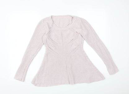 Womens UK Size  Preworn Pink Basic T-Shirt