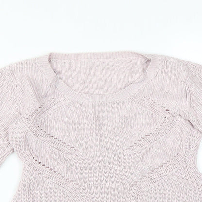 Womens UK Size  Preworn Pink Basic T-Shirt