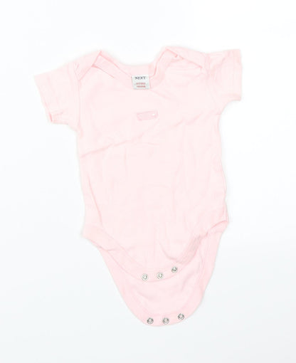 NEXT Girls Pink   Babygrow One-Piece Size 6-9 Months