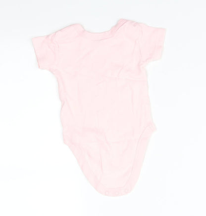 NEXT Girls Pink   Babygrow One-Piece Size 6-9 Months