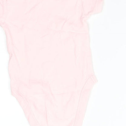 NEXT Girls Pink   Babygrow One-Piece Size 6-9 Months