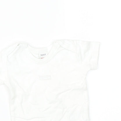 NEXT Baby White   Babygrow One-Piece Size 6-9 Months