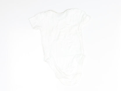 NEXT Baby White   Babygrow One-Piece Size 6-9 Months
