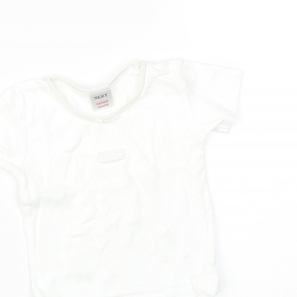 NEXT Baby White   Babygrow One-Piece Size 6-9 Months