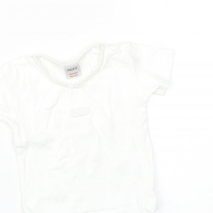 NEXT Baby White   Babygrow One-Piece Size 6-9 Months