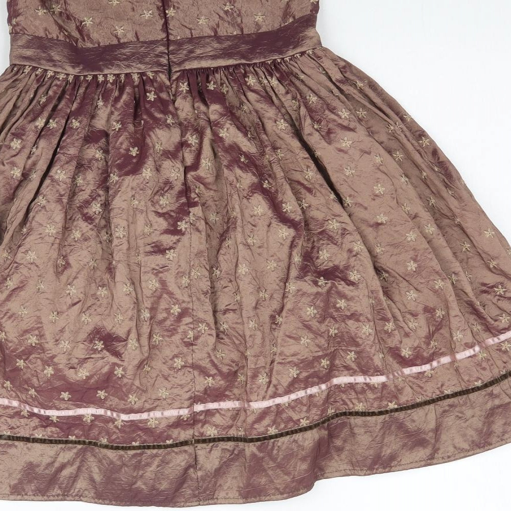 Adams kids Girls Brown   Fit & Flare  Size 2-3 Years  - Shiny / metallic bronze colour